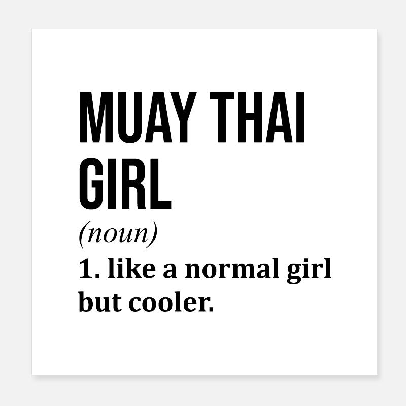 Muay Thai Poster 20x20 cm