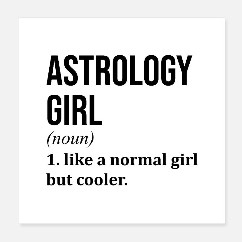 astrologie Poster 20 x 20 cm