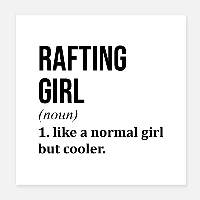 Rafting Poster 20x20 cm