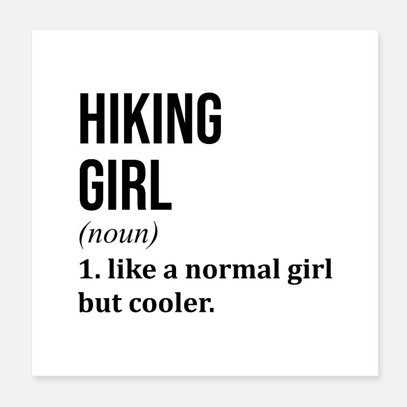 Wandern Poster 20x20 cm