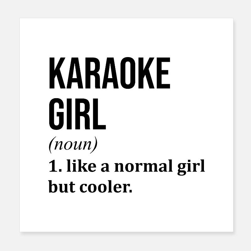 Karaoke Poster 8" x 8" (20x20 cm)