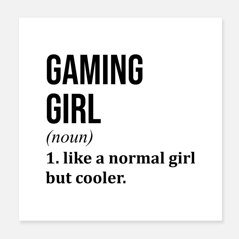 Gaming Poster 8" x 8" (20x20 cm)