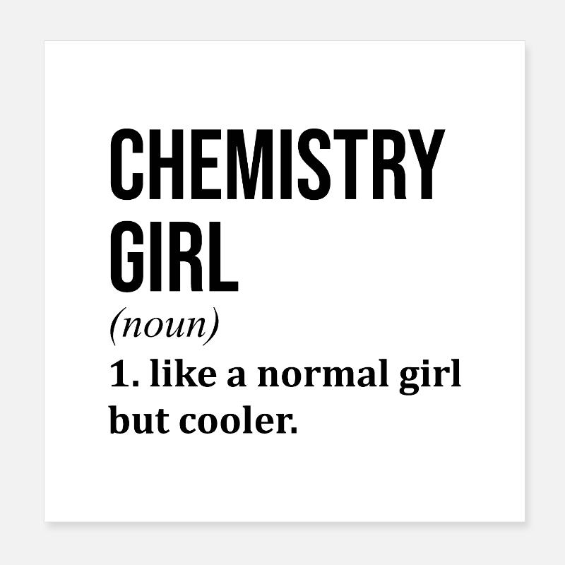 Chemistry Poster 8" x 8" (20x20 cm)