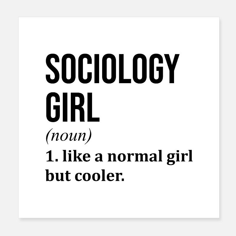 Sociology Poster 8" x 8" (20x20 cm)