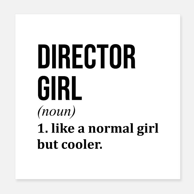 Regisseur Poster 20x20 cm