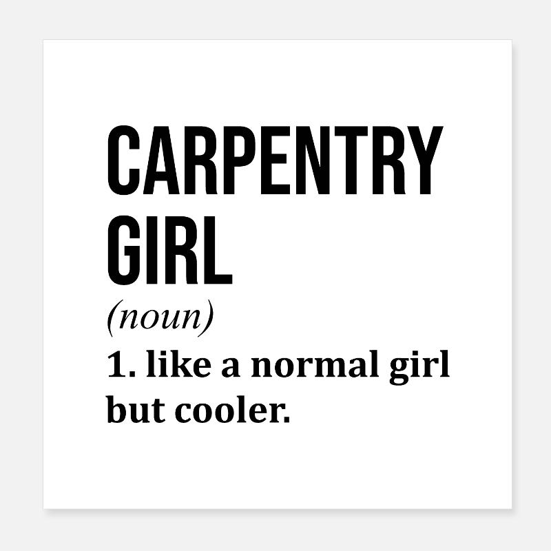 Carpenter Poster 8" x 8" (20x20 cm)