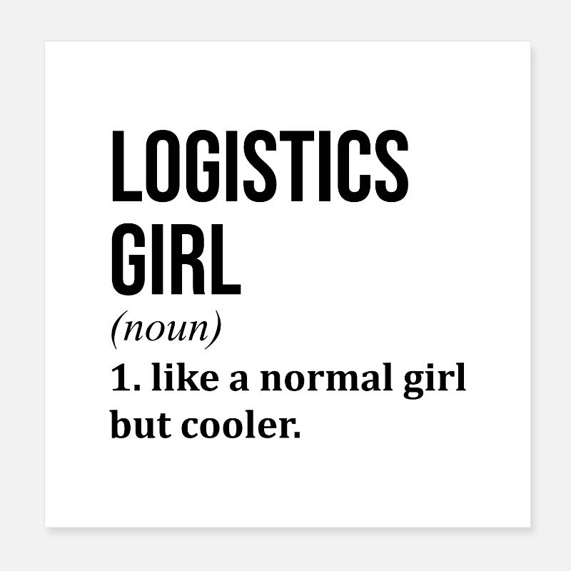 Logistik Poster 20x20 cm