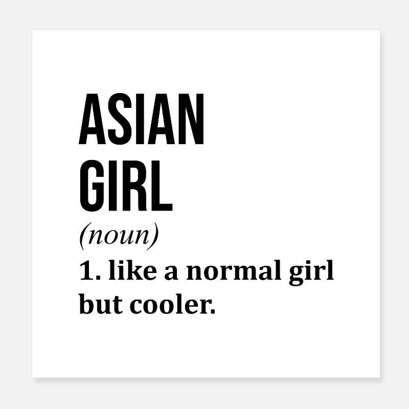Asiatique Poster 20 x 20 cm