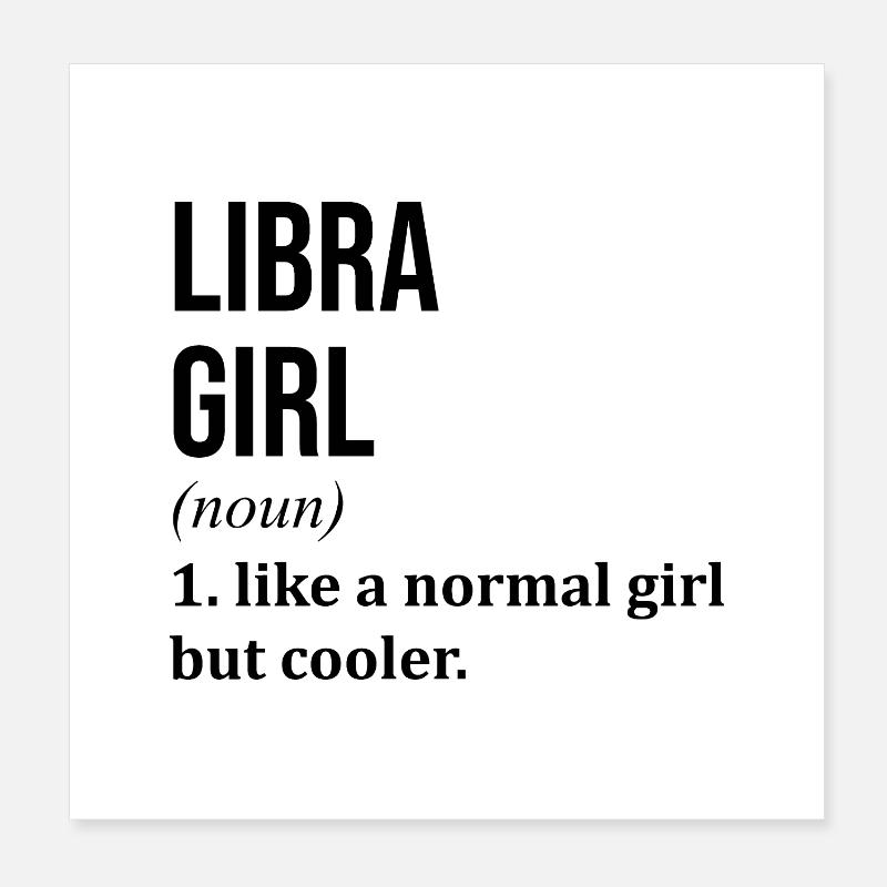 Libra Poster 8" x 8" (20x20 cm)