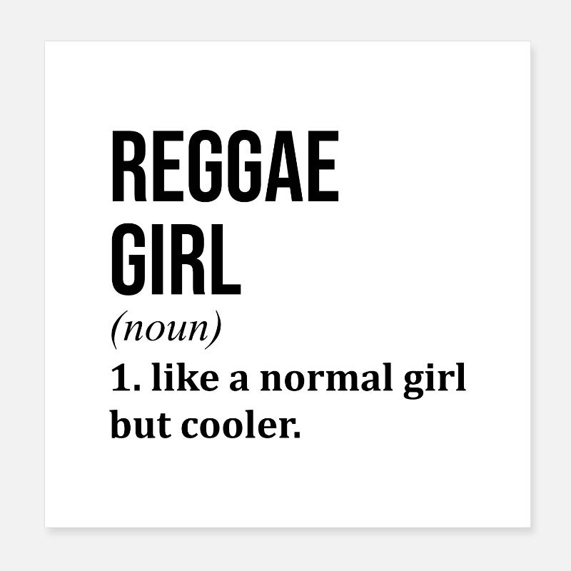 Reggae Poster 20x20 cm
