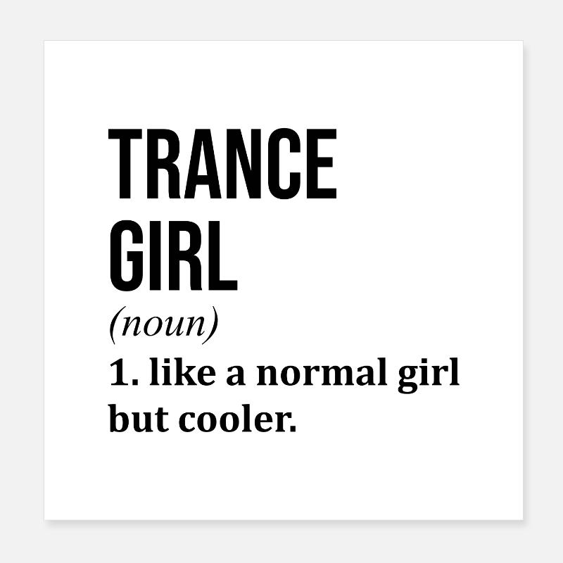 transe Poster 20 x 20 cm