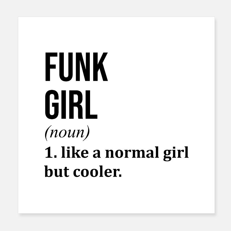 Funk Poster 8" x 8" (20x20 cm)
