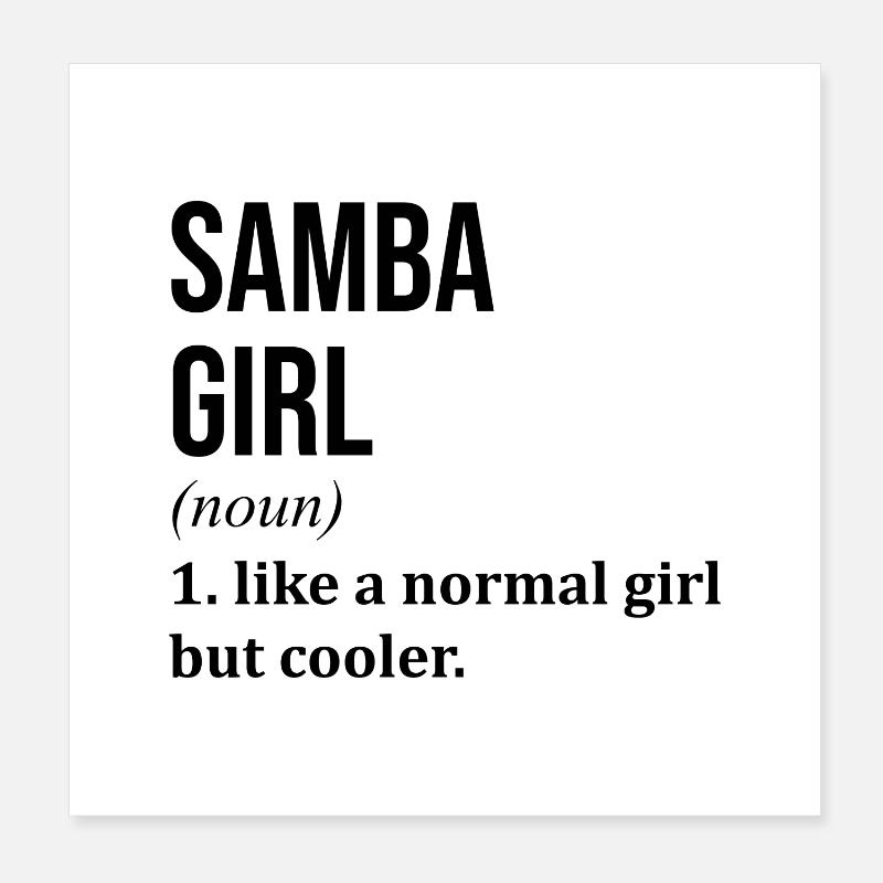 Samba Poster 8" x 8" (20x20 cm)