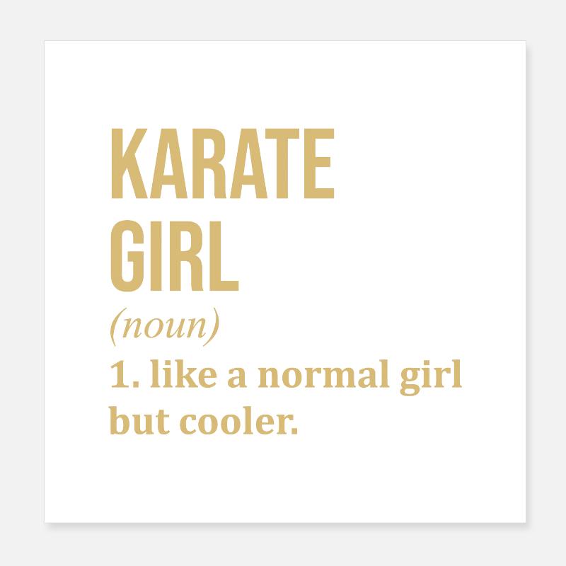 karaté Poster 20 x 20 cm