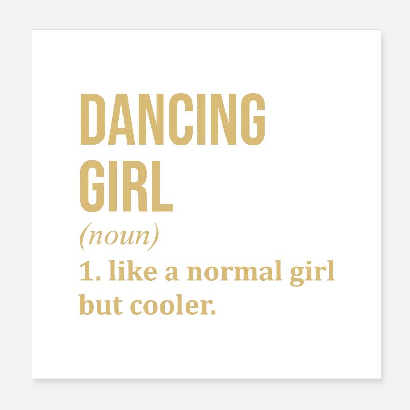 danse Poster 20 x 20 cm