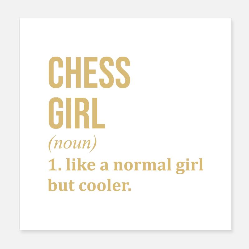 Chess Poster 8" x 8" (20x20 cm)