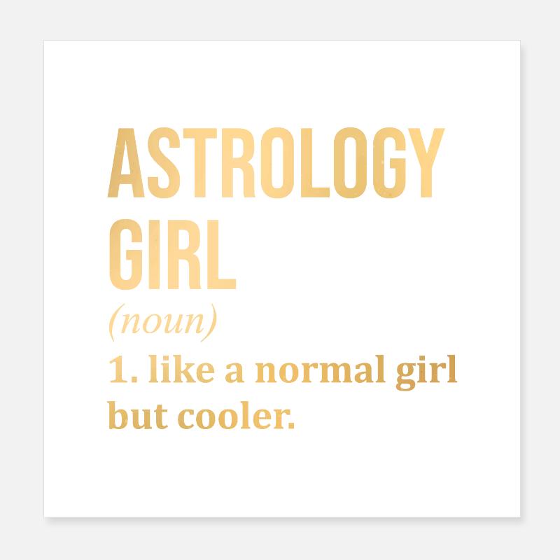 Astrology Poster 8" x 8" (20x20 cm)
