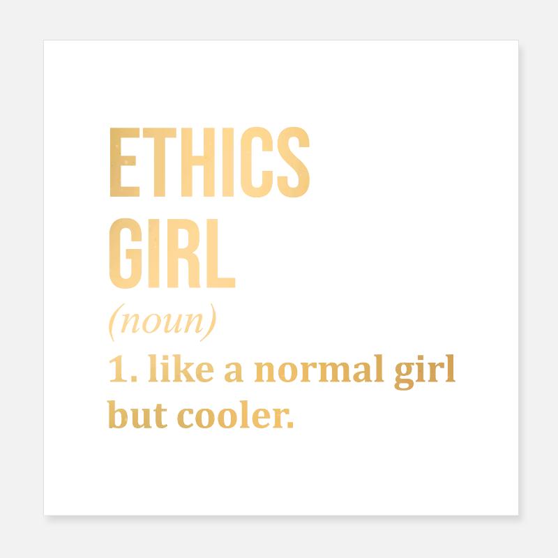 Ethics Poster 8" x 8" (20x20 cm)