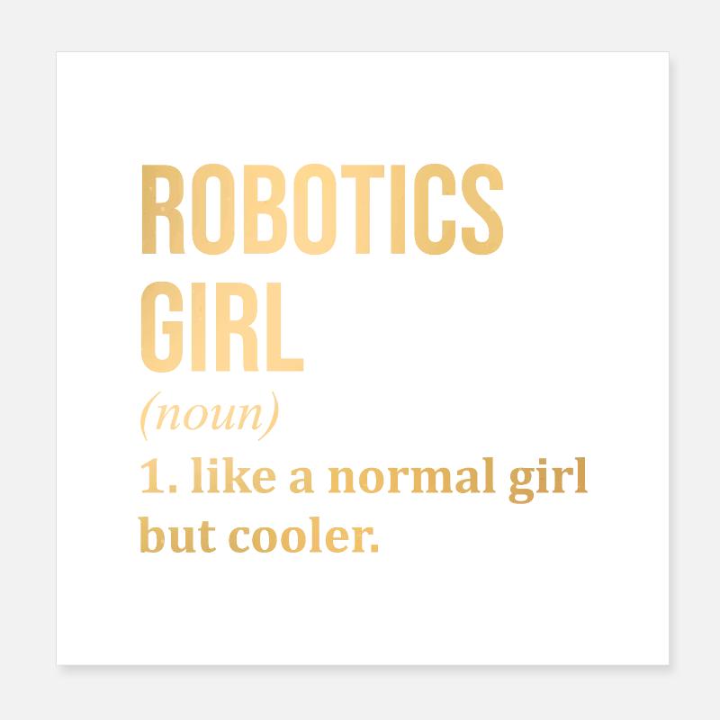 Robotertechnik Poster 20x20 cm