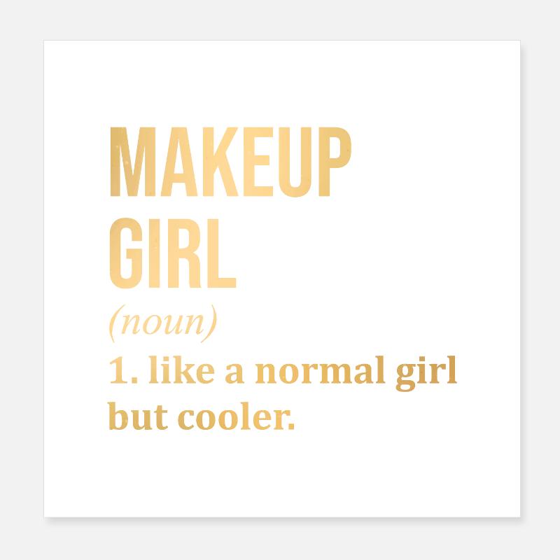 Makeup Poster 8" x 8" (20x20 cm)