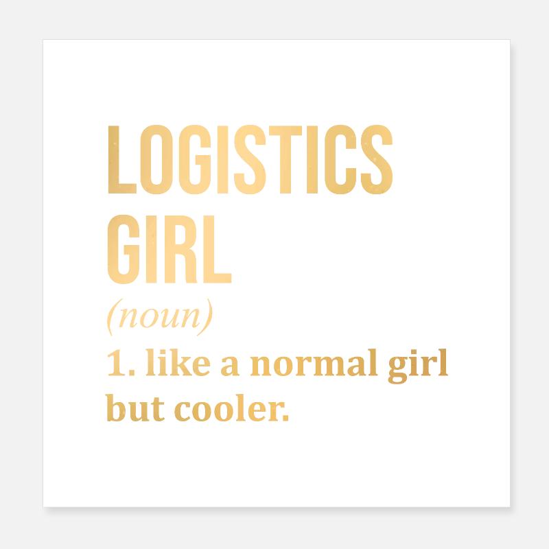 logistique Poster 20 x 20 cm