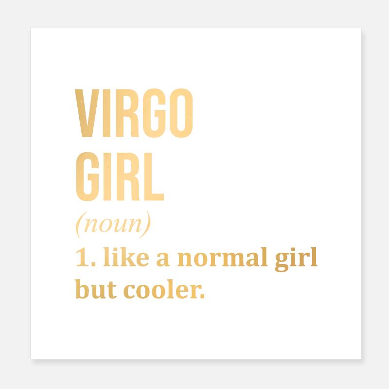Virgo Poster 8" x 8" (20x20 cm)