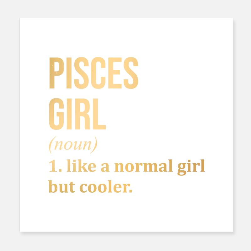 Poissons Poster 20 x 20 cm
