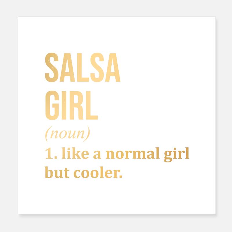 salsa Poster 20 x 20 cm