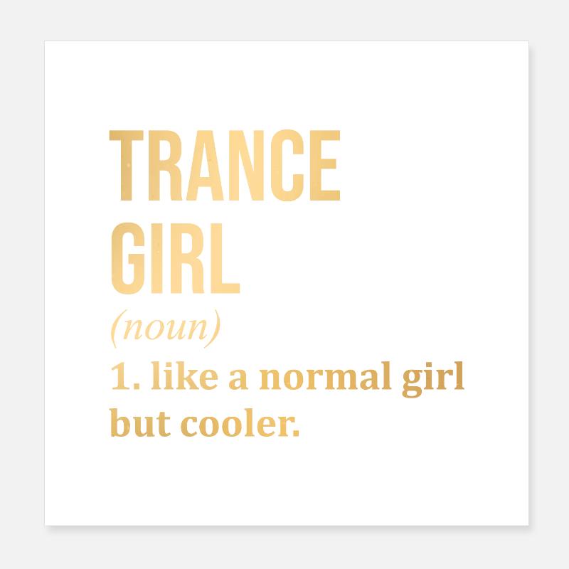 Trance Poster 8" x 8" (20x20 cm)