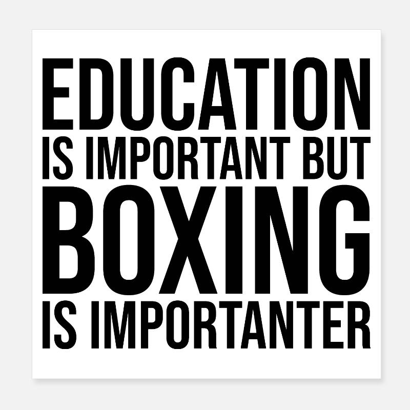 boxe Poster 20 x 20 cm