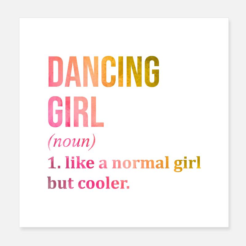 danseur Poster 20 x 20 cm