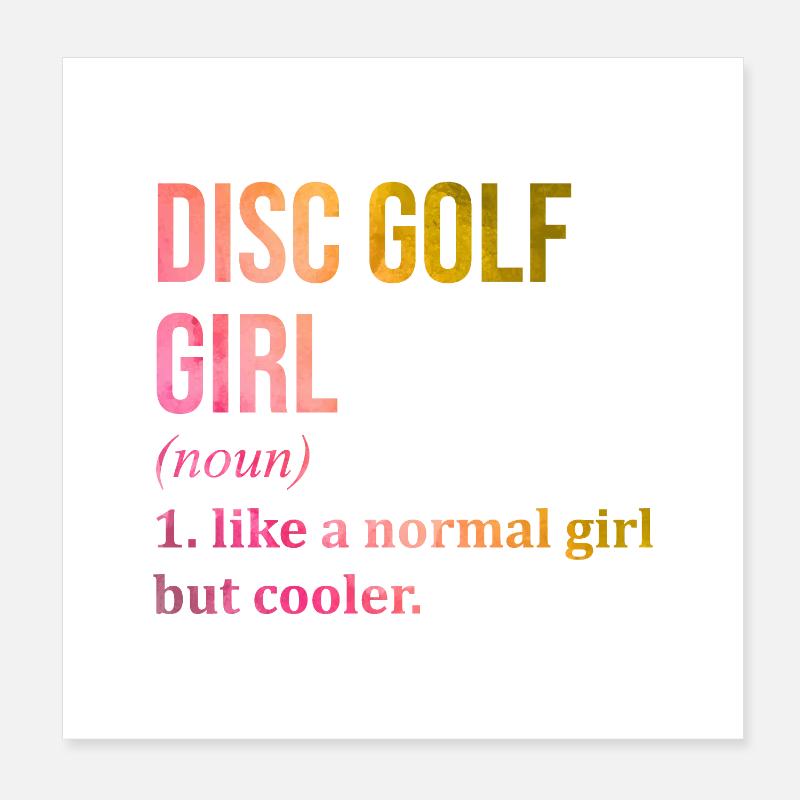 Discgolf Poster 20x20 cm