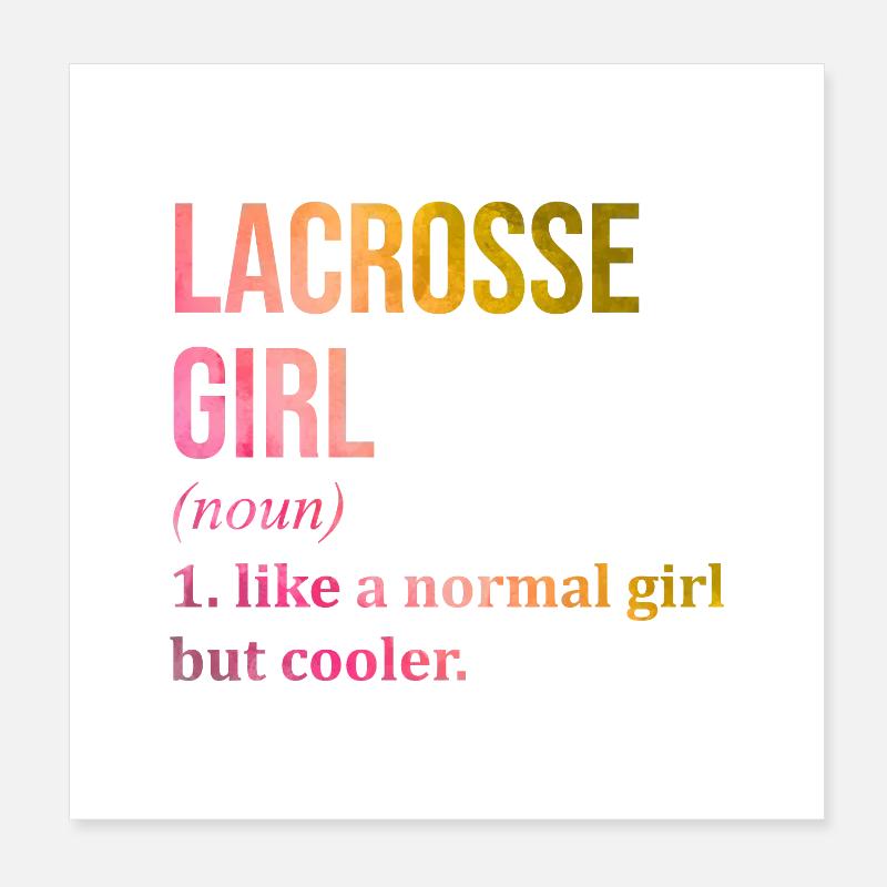 Lacrosse Poster 20x20 cm