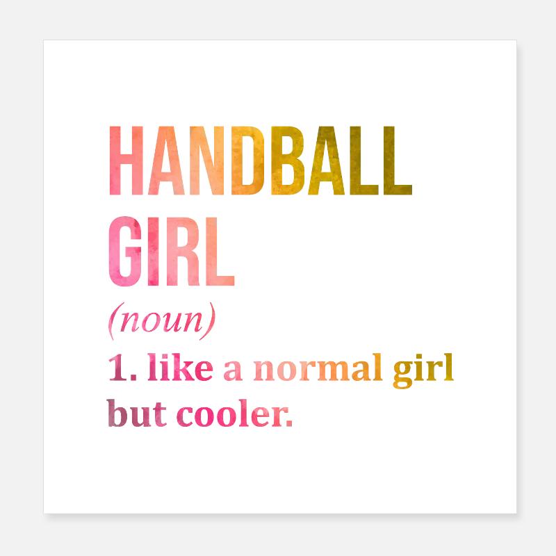 handball Poster 20 x 20 cm