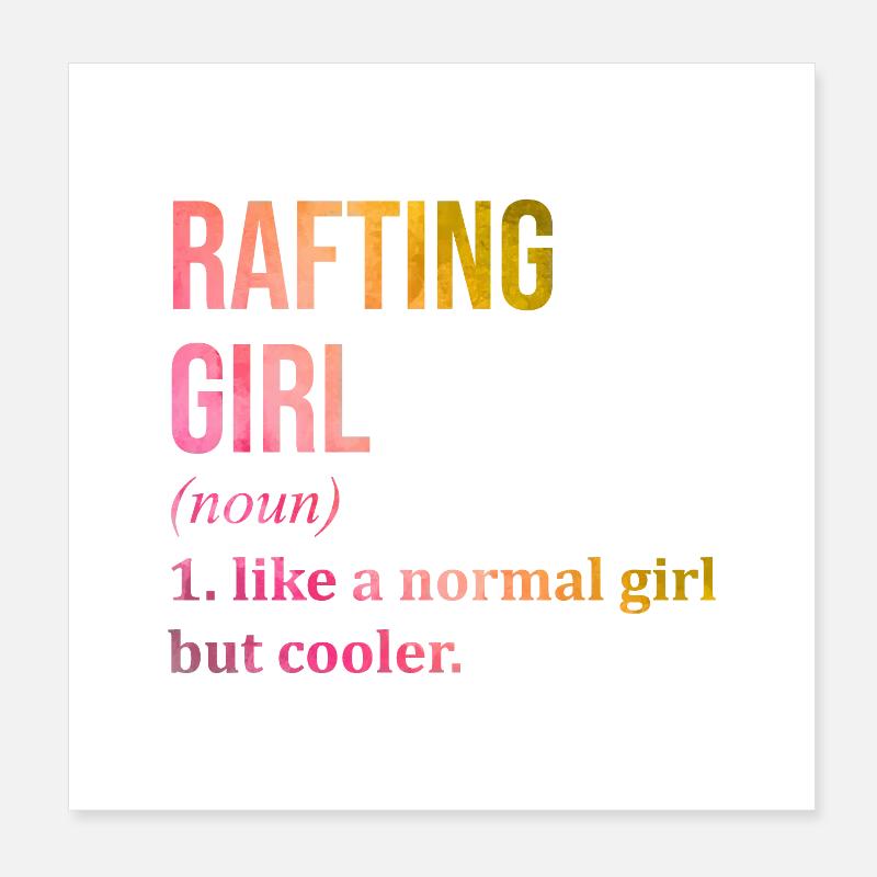rafting Poster 20 x 20 cm