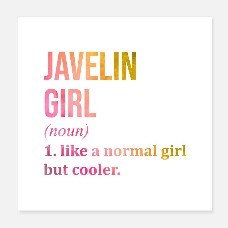 javelot Poster 20 x 20 cm