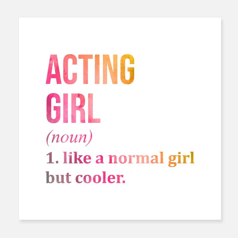 par intérim Poster 20 x 20 cm