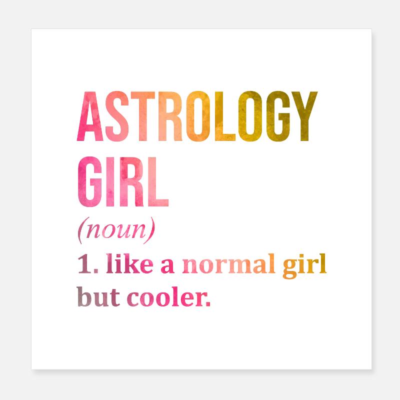 Astrology Poster 8" x 8" (20x20 cm)