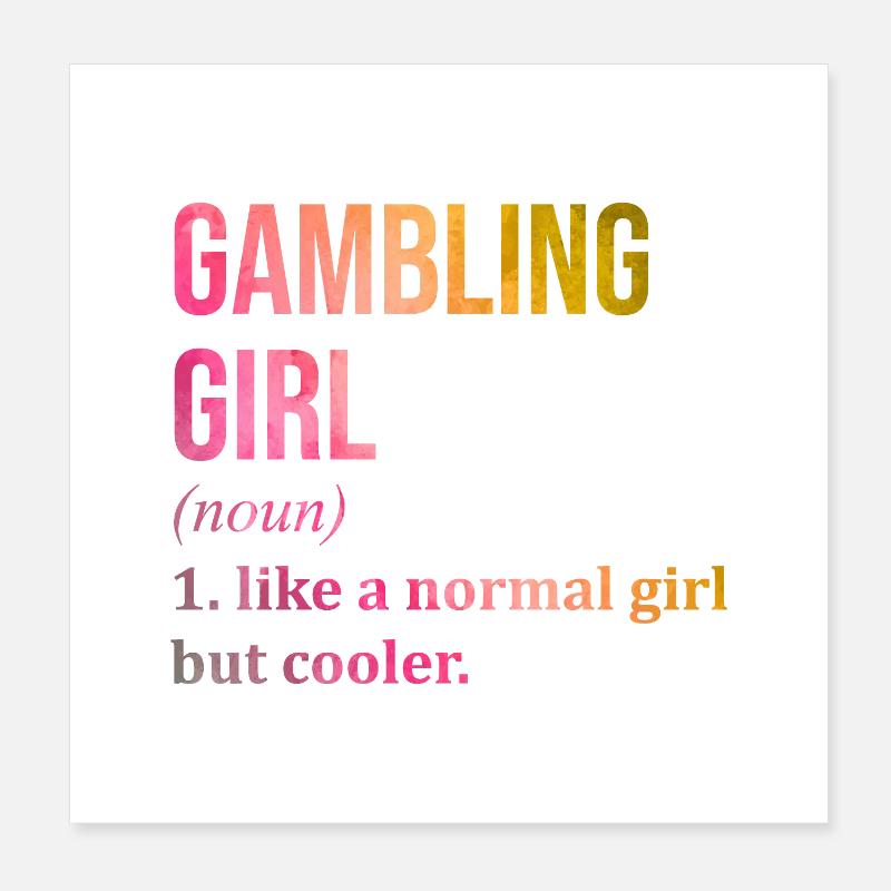 Gamble Poster 8" x 8" (20x20 cm)