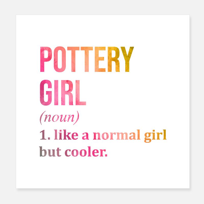 Pottery Poster 8" x 8" (20x20 cm)