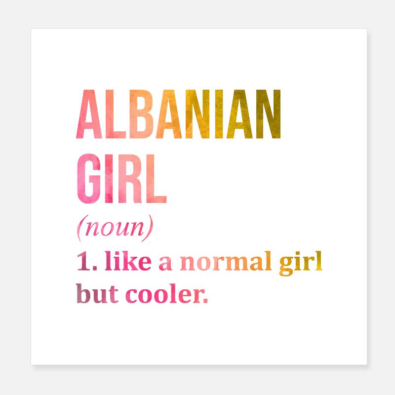 Albania Poster 8" x 8" (20x20 cm)