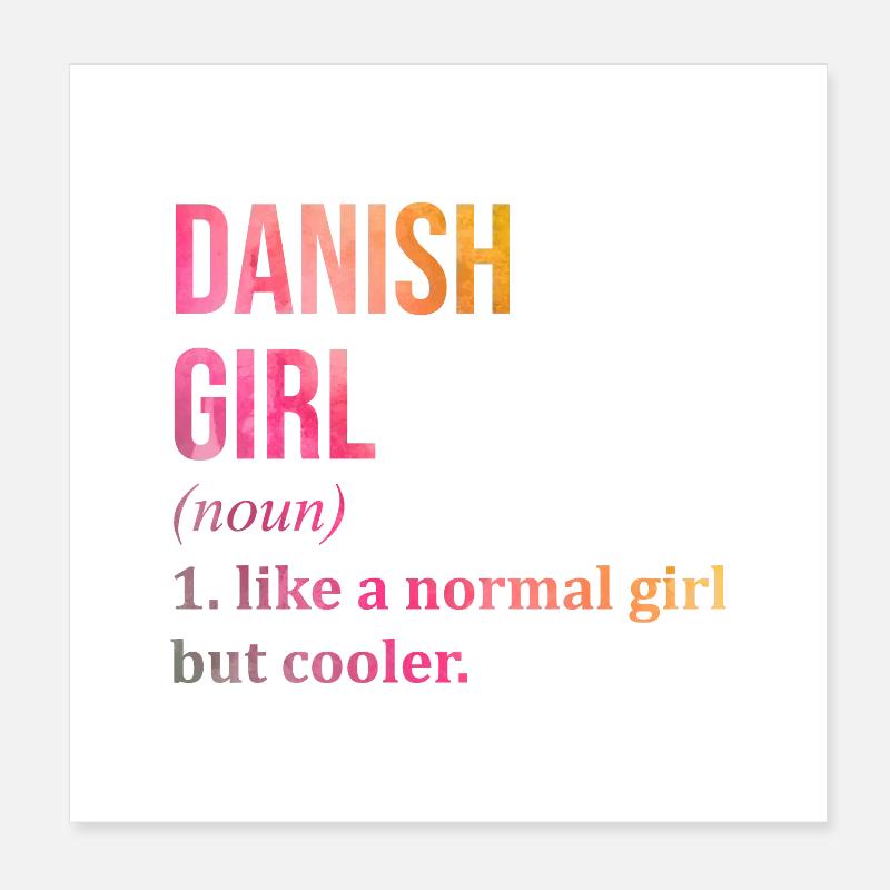 Denmark Poster 8" x 8" (20x20 cm)