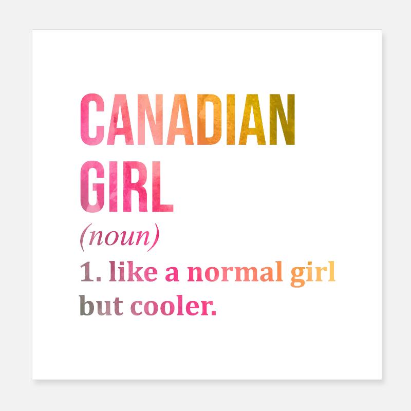 Canada Poster 8" x 8" (20x20 cm)