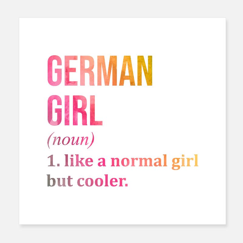 Germany Poster 8" x 8" (20x20 cm)