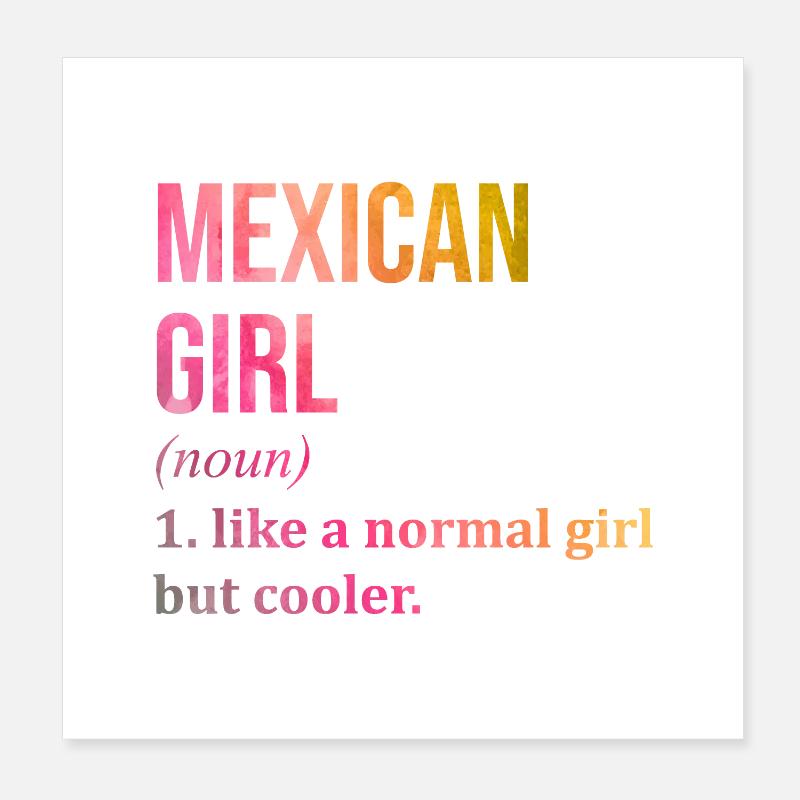 Mexico Poster 8" x 8" (20x20 cm)