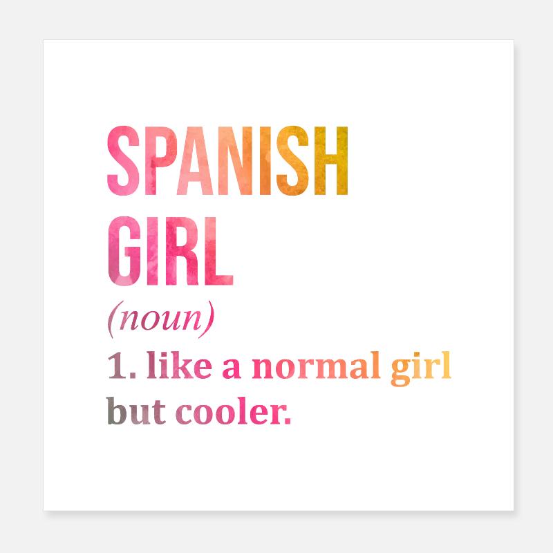 Spanien Poster 20x20 cm