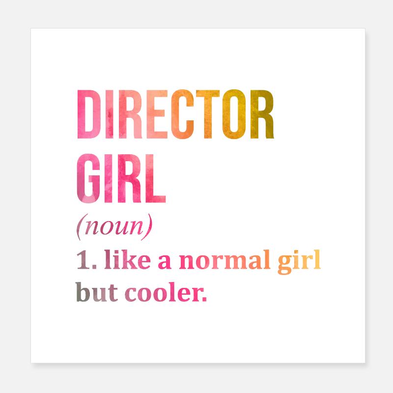 Director Poster 8" x 8" (20x20 cm)