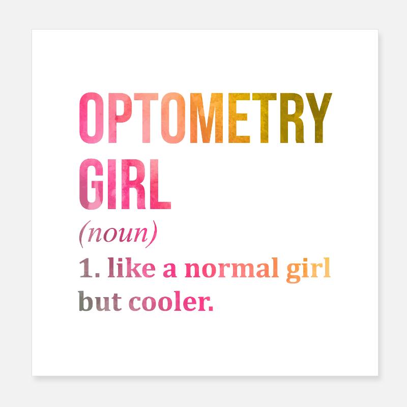 Optometrie Poster 20x20 cm
