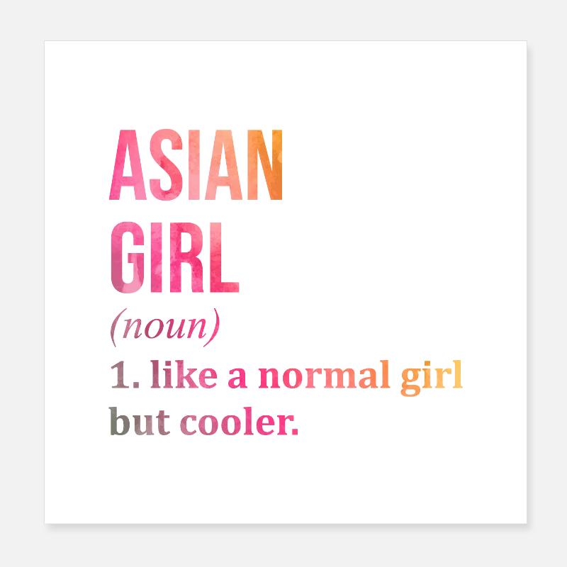 Asiatique Poster 20 x 20 cm