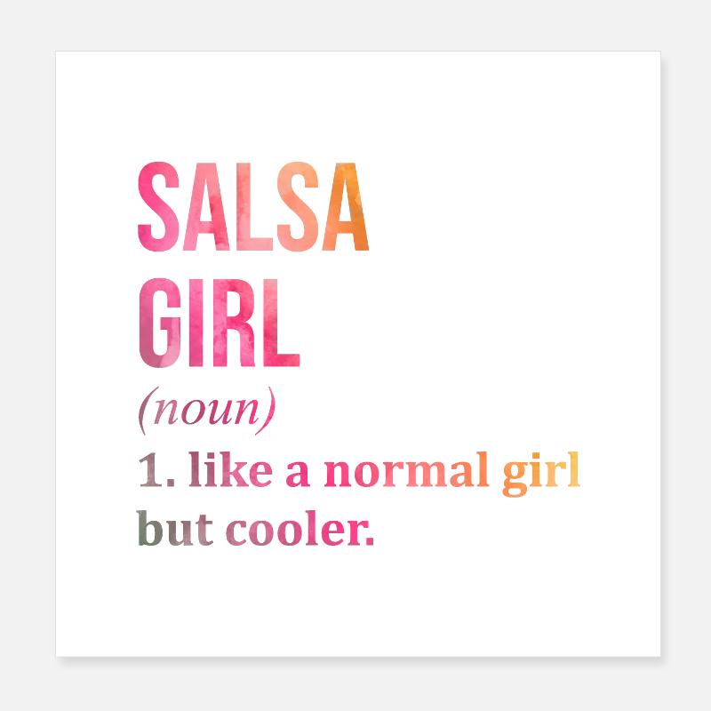 Salsa Poster 20x20 cm